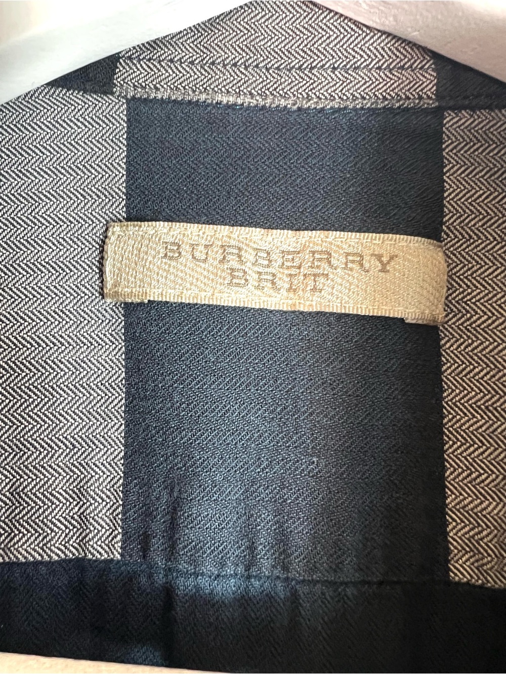 Burberry Brit Plaid Button Down Cotton Shirt Size Small - Picture 3 of 8